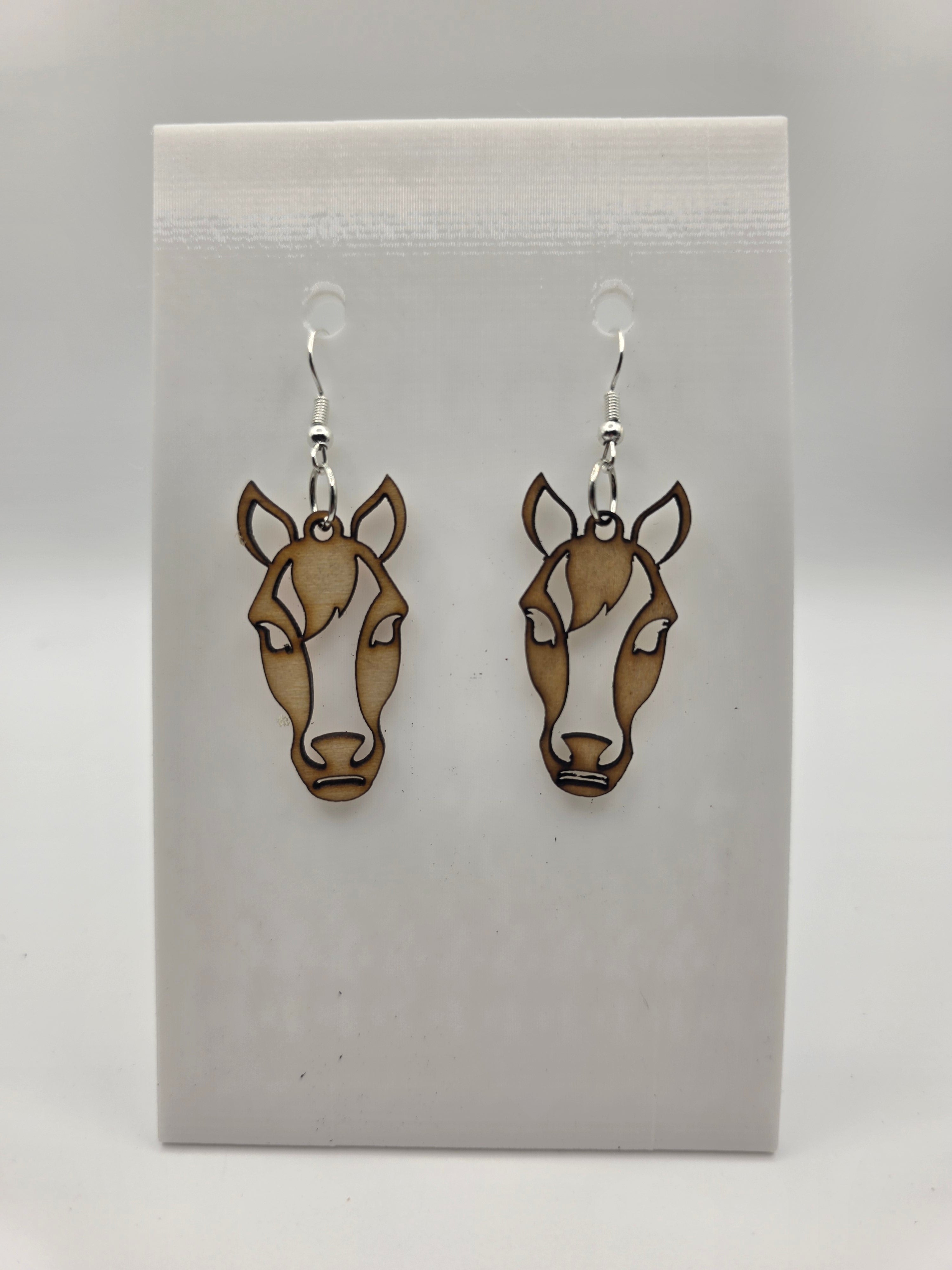 Handcrafted Horse Head Earrings