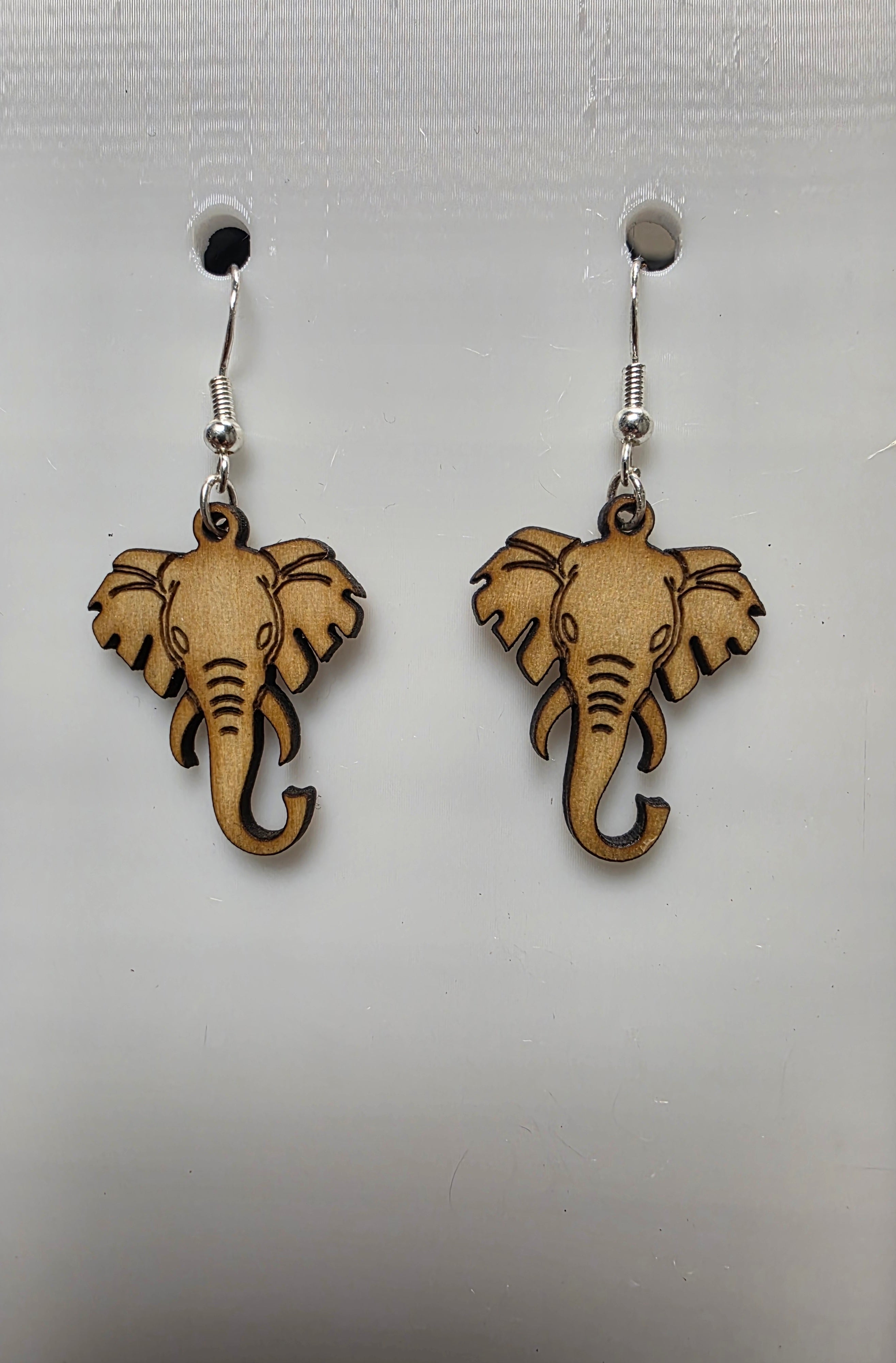 Elephant Wood Earrings